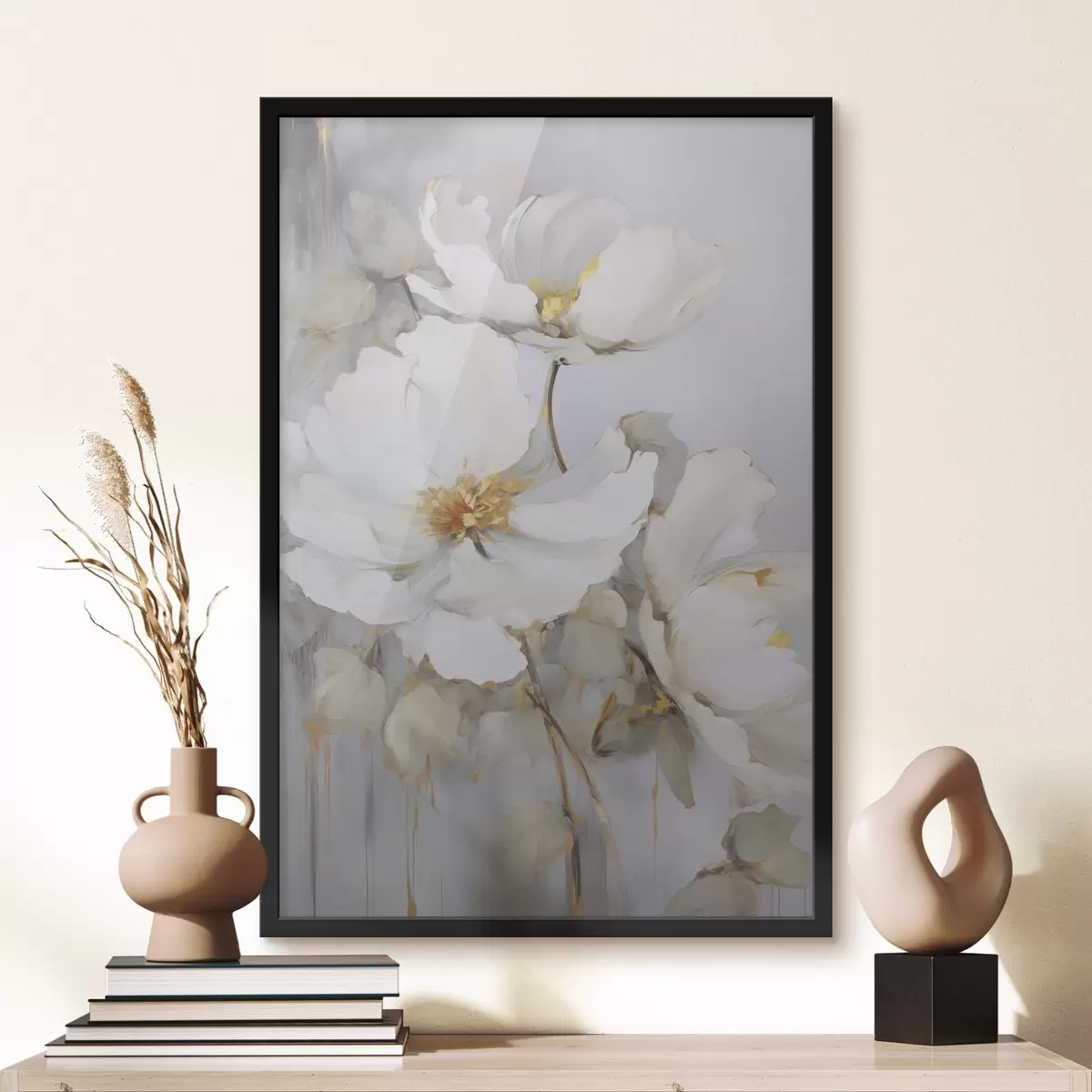 Poster Abstracte bloemen f46347
