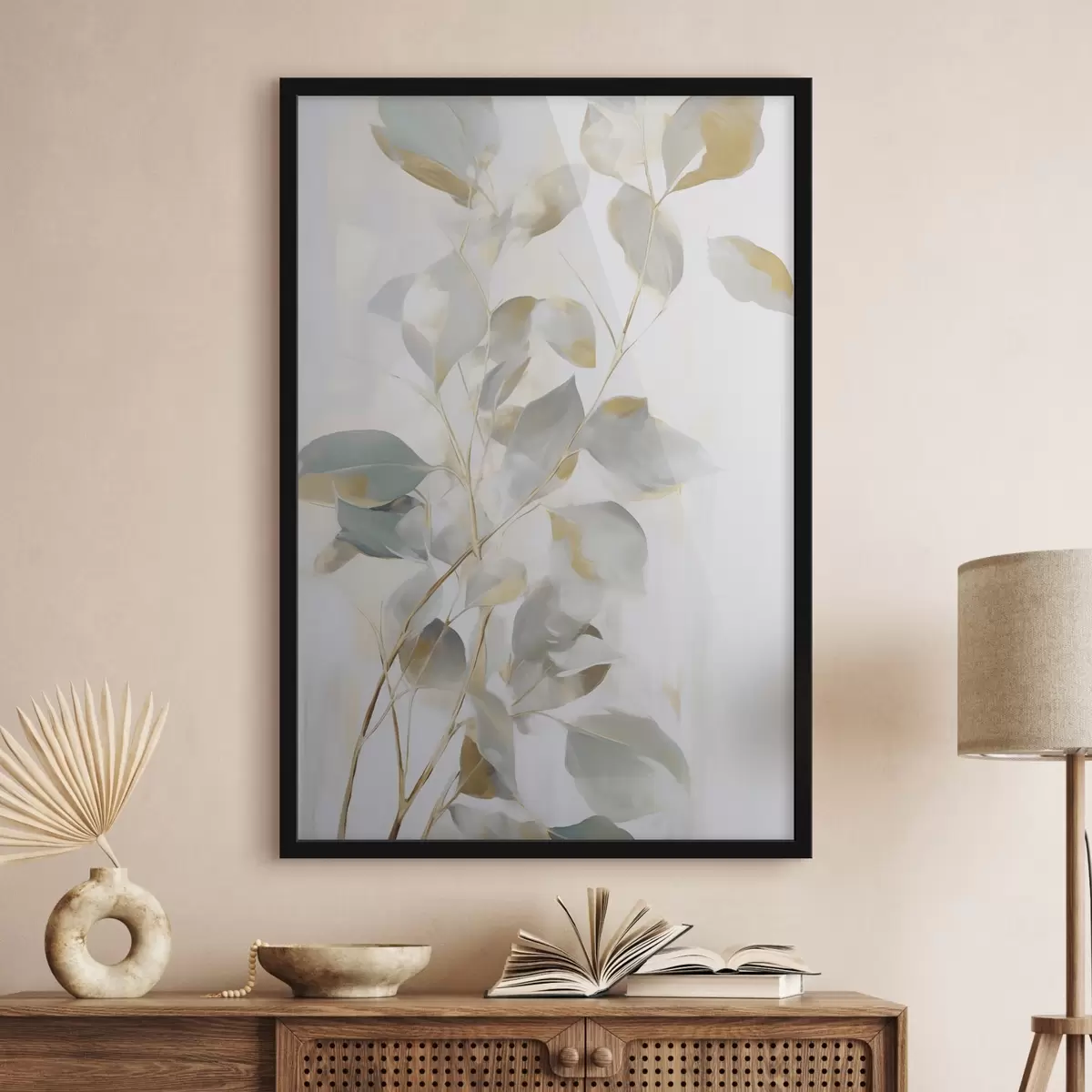 Poster Abstracte bladeren f46349