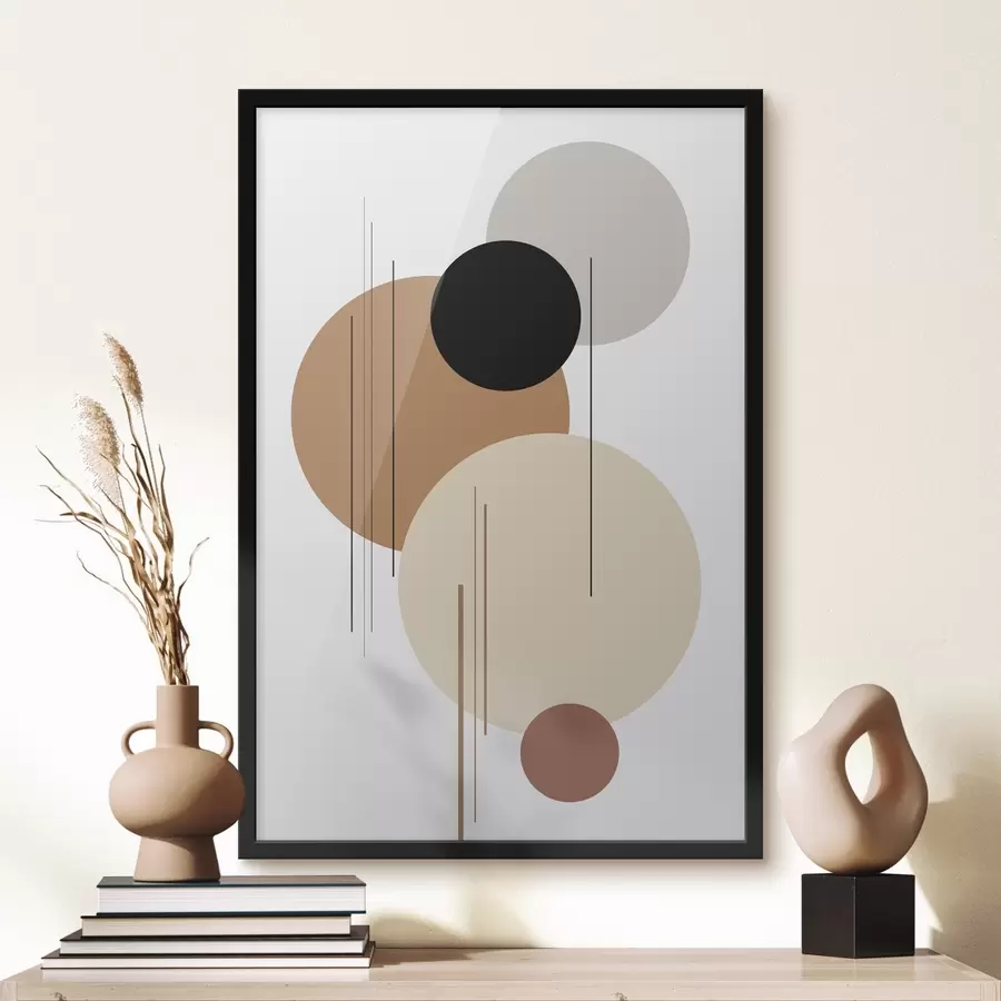 Fotobehang Abstracte geometrische compositie f46351