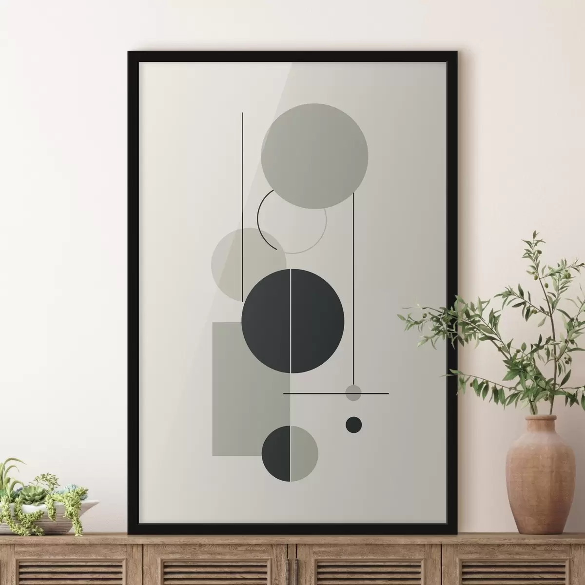 Poster Geometrische minimalistische abstractie f46352