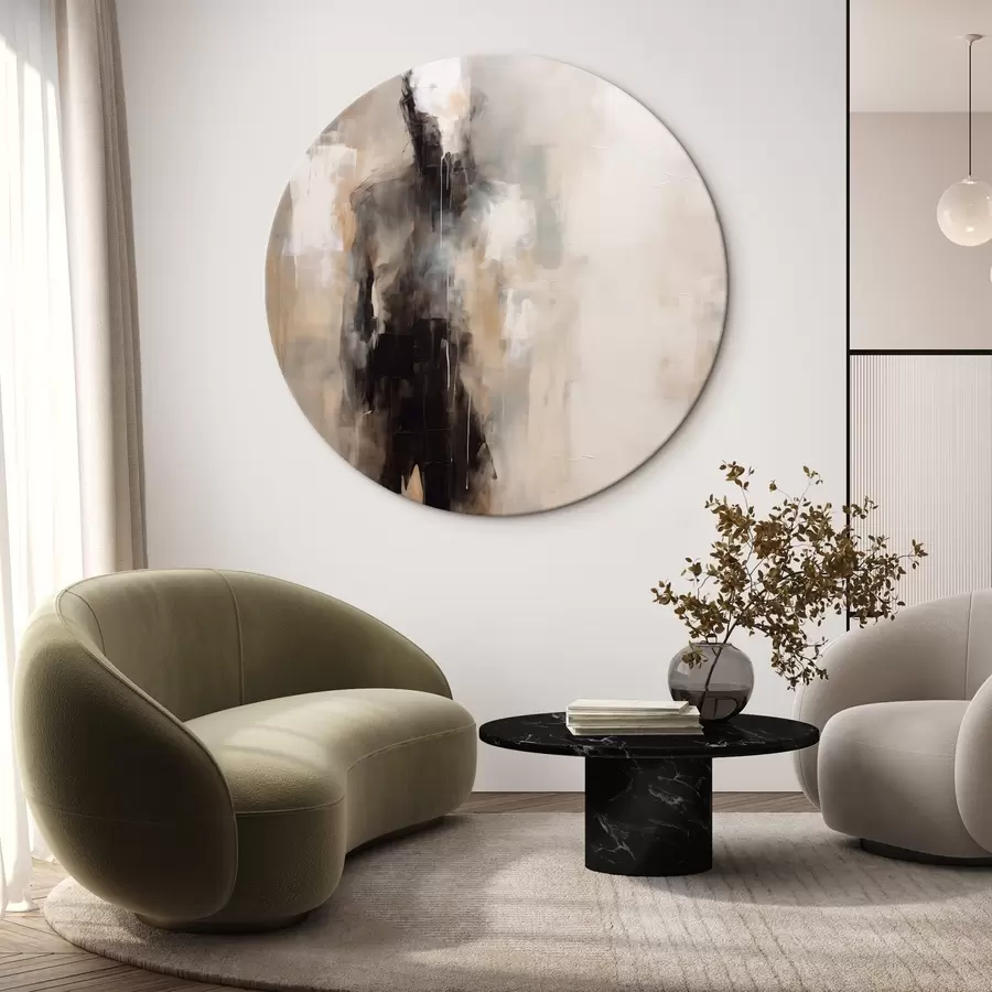  Schilderijen Een abstract menselijk figuur in de schaduwen r46360