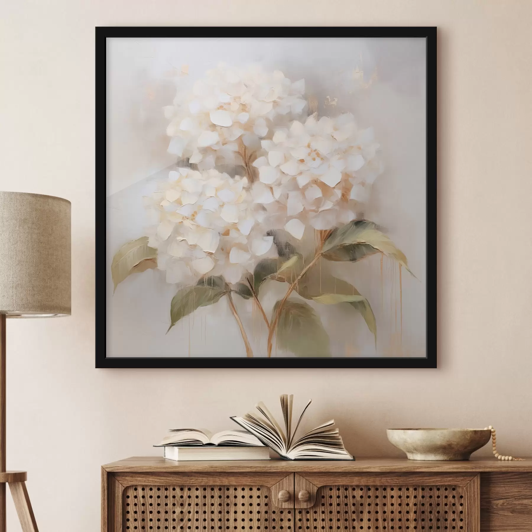 Fotobehang Delicaat boeket van hortensia's f46262