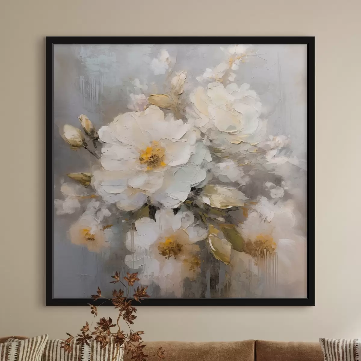 Poster Abstracte bloemen f46265