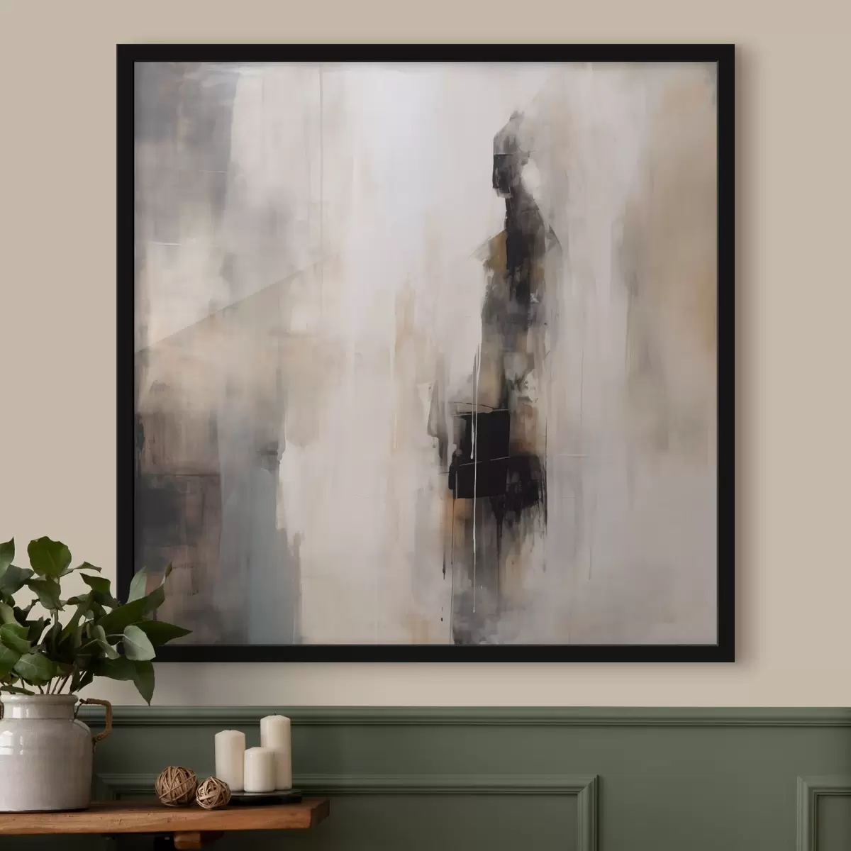 Poster Een abstracte menselijke figuur f46361