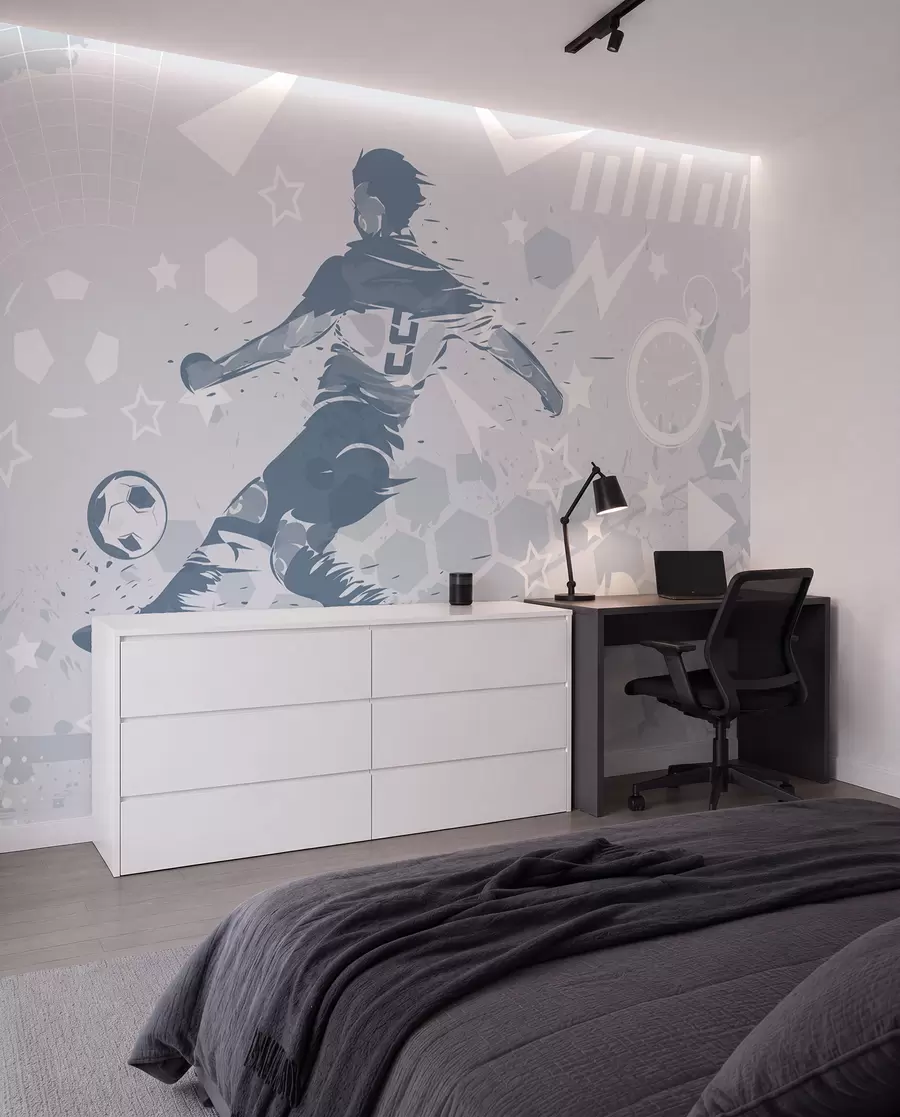 Fotobehang Voetballer, sport w04763v1