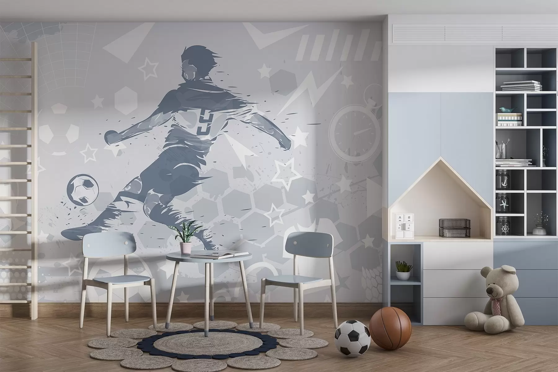 Fotobehang Voetballer, sport w04763v1