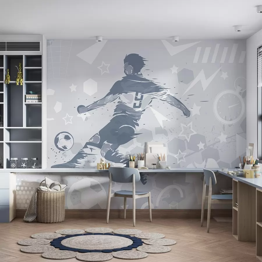 Fotobehang Voetballer, sport w04763v1
