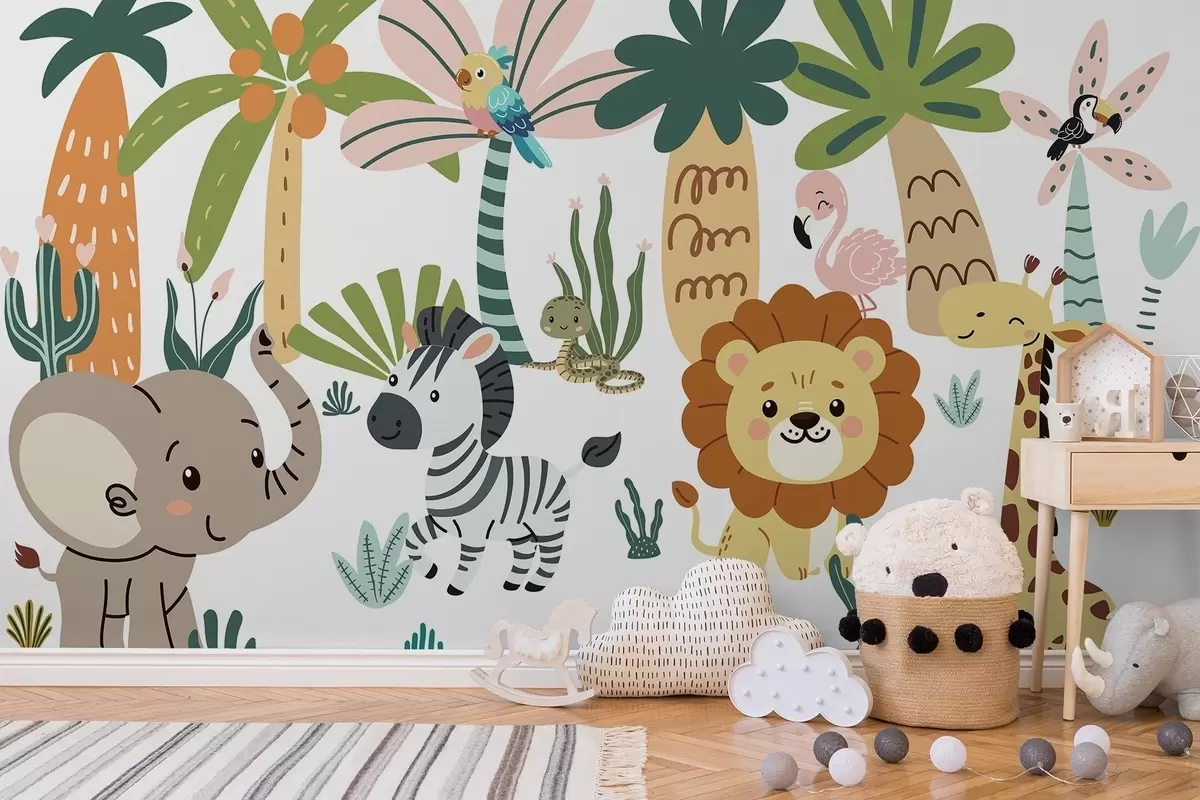 Fotobehang Dieren voor kinderen w04758