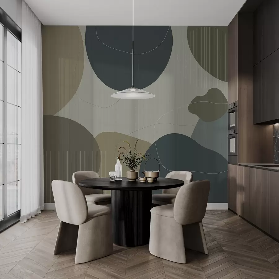 Fotobehang Abstracte cirkels w04759v2