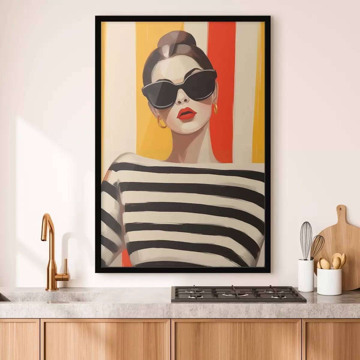 Poster Modieus meisje f46418