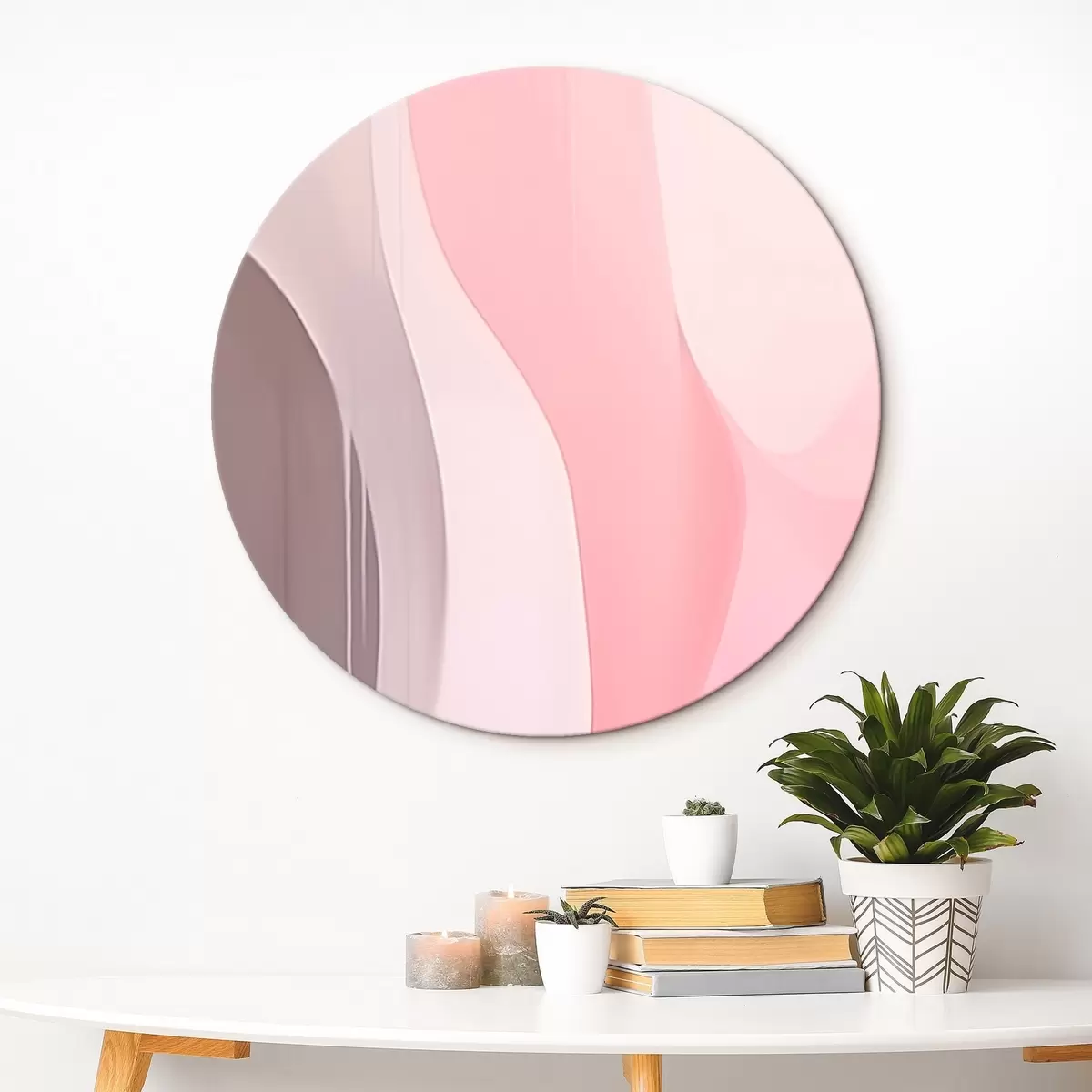 Ronde schilderijen Abstract r46413