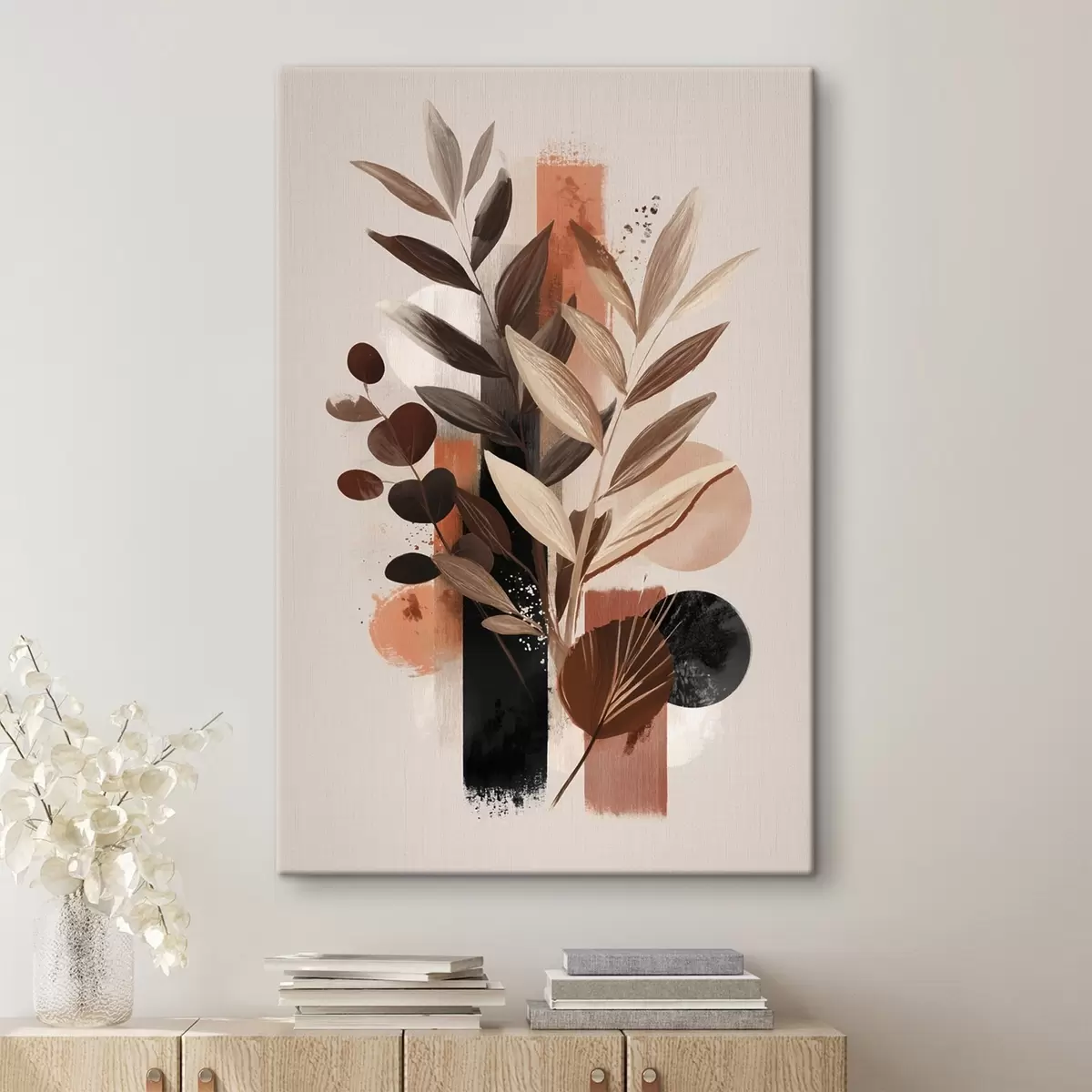  Schilderijen Abstracte bladeren s46376