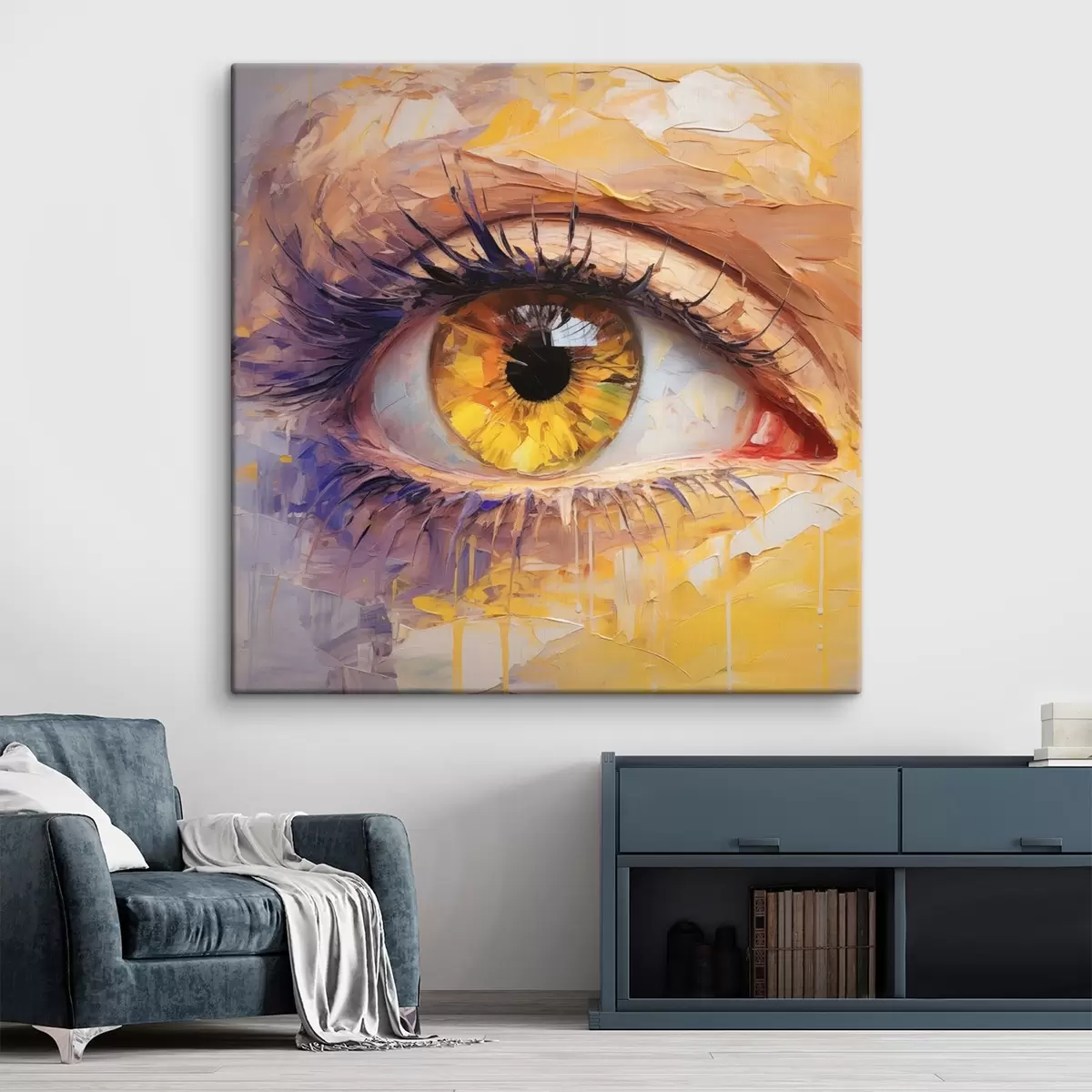  Schilderijen Oog in verschillende kleuren s46378