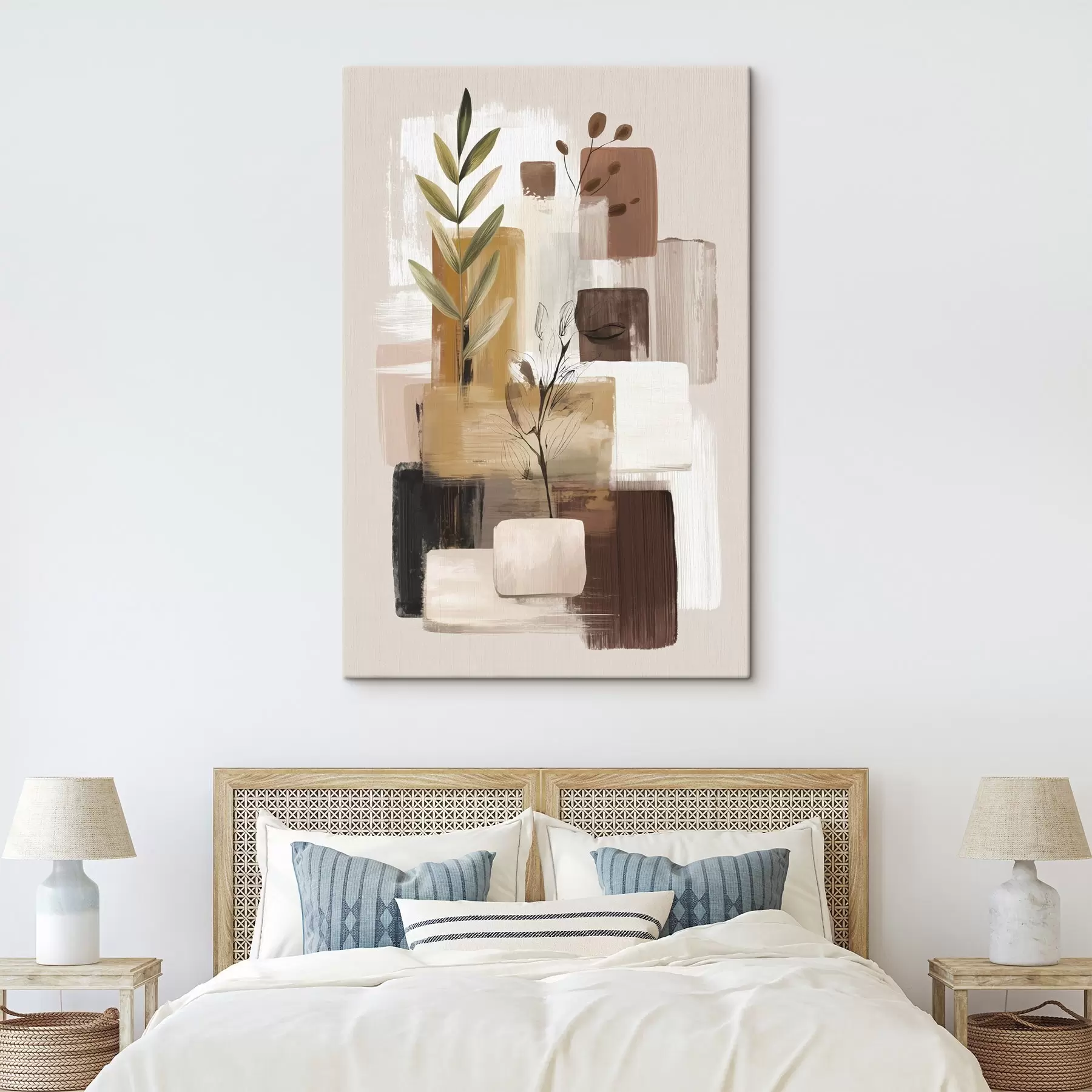  Schilderijen Bladabstractie s46394