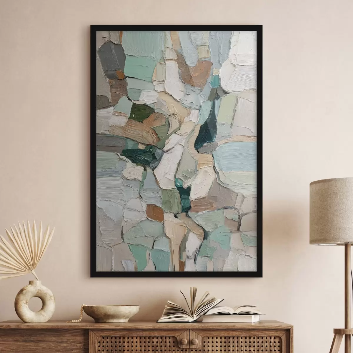 Poster Getextureerde streken f46371