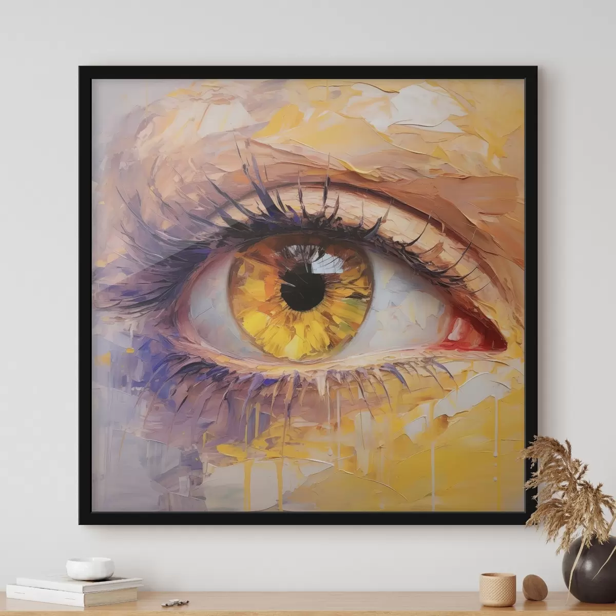 Poster Oog in verschillende kleuren f46378