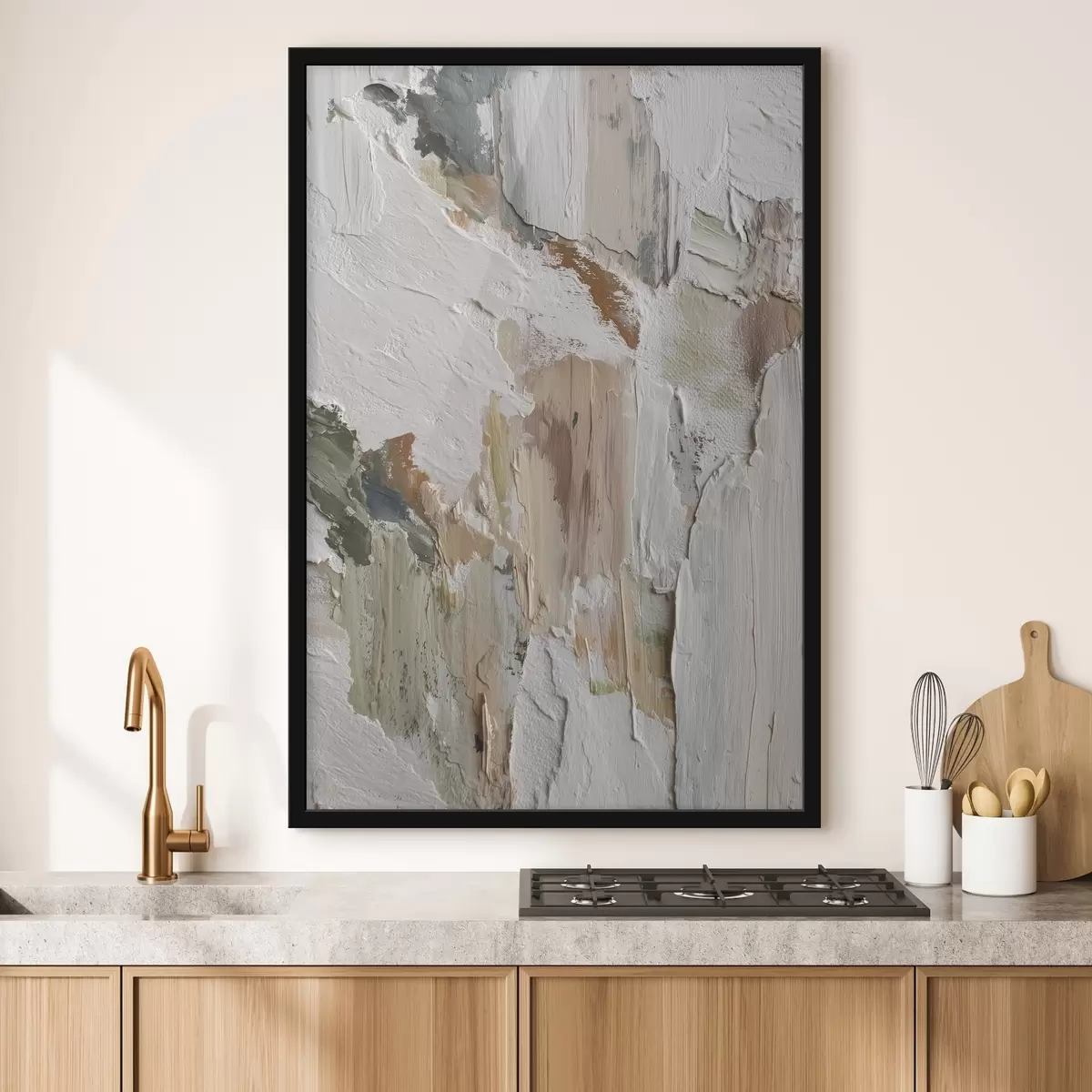 Poster Getextureerde streken f46387