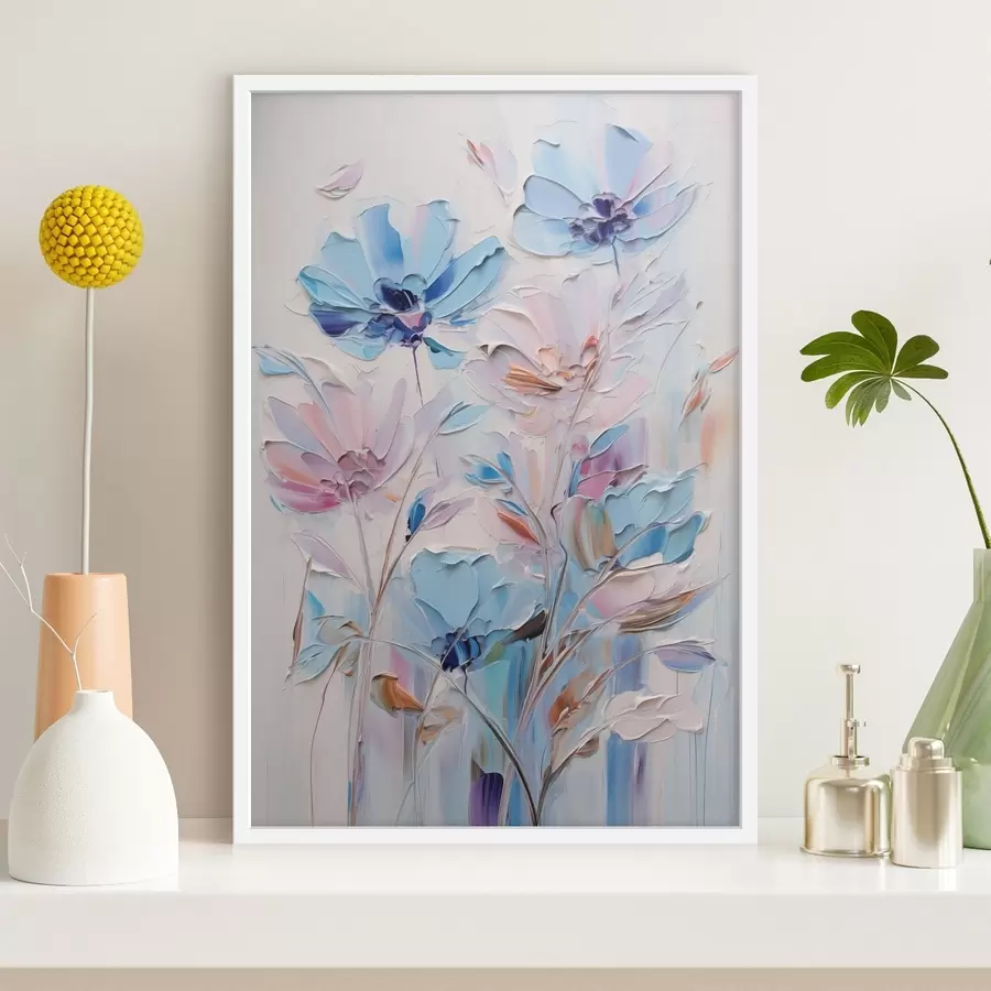 Fotobehang Geschilderde bloemen f46392