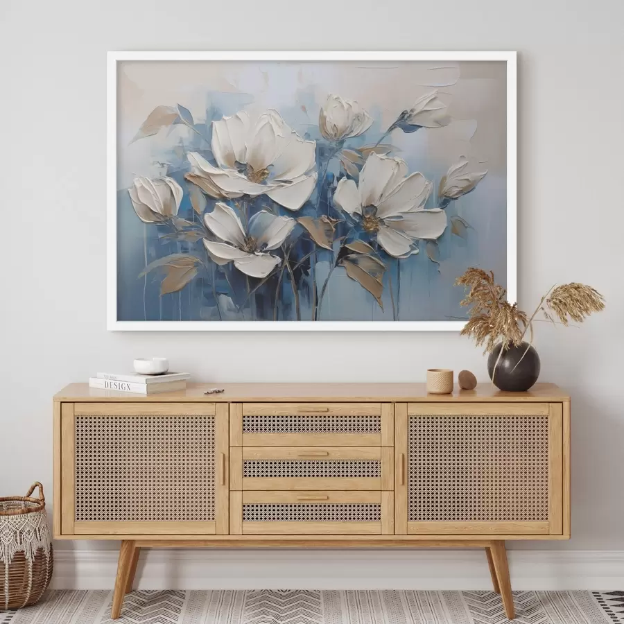 Fotobehang Geschilderde bloemen f46396
