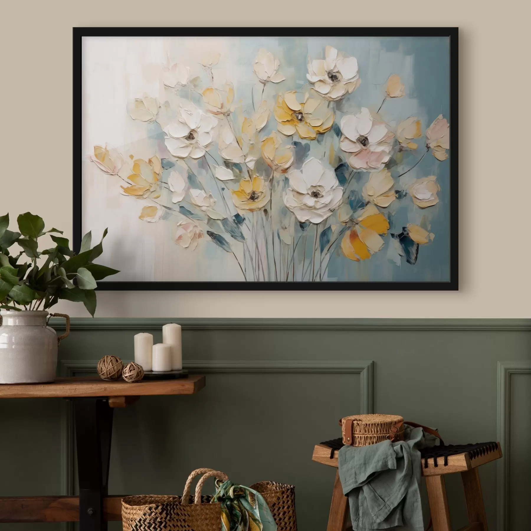 Fotobehang Bloemen in verschillende kleuren f46397