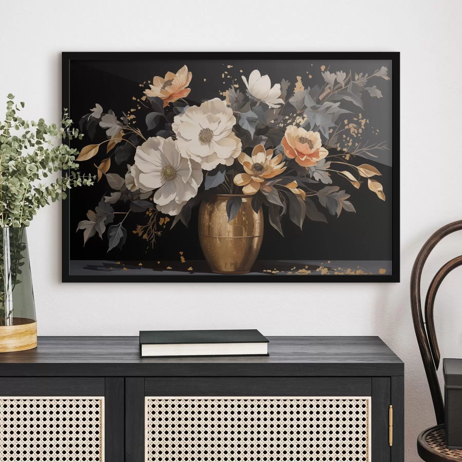 Fotobehang Boeket in vaas f46402