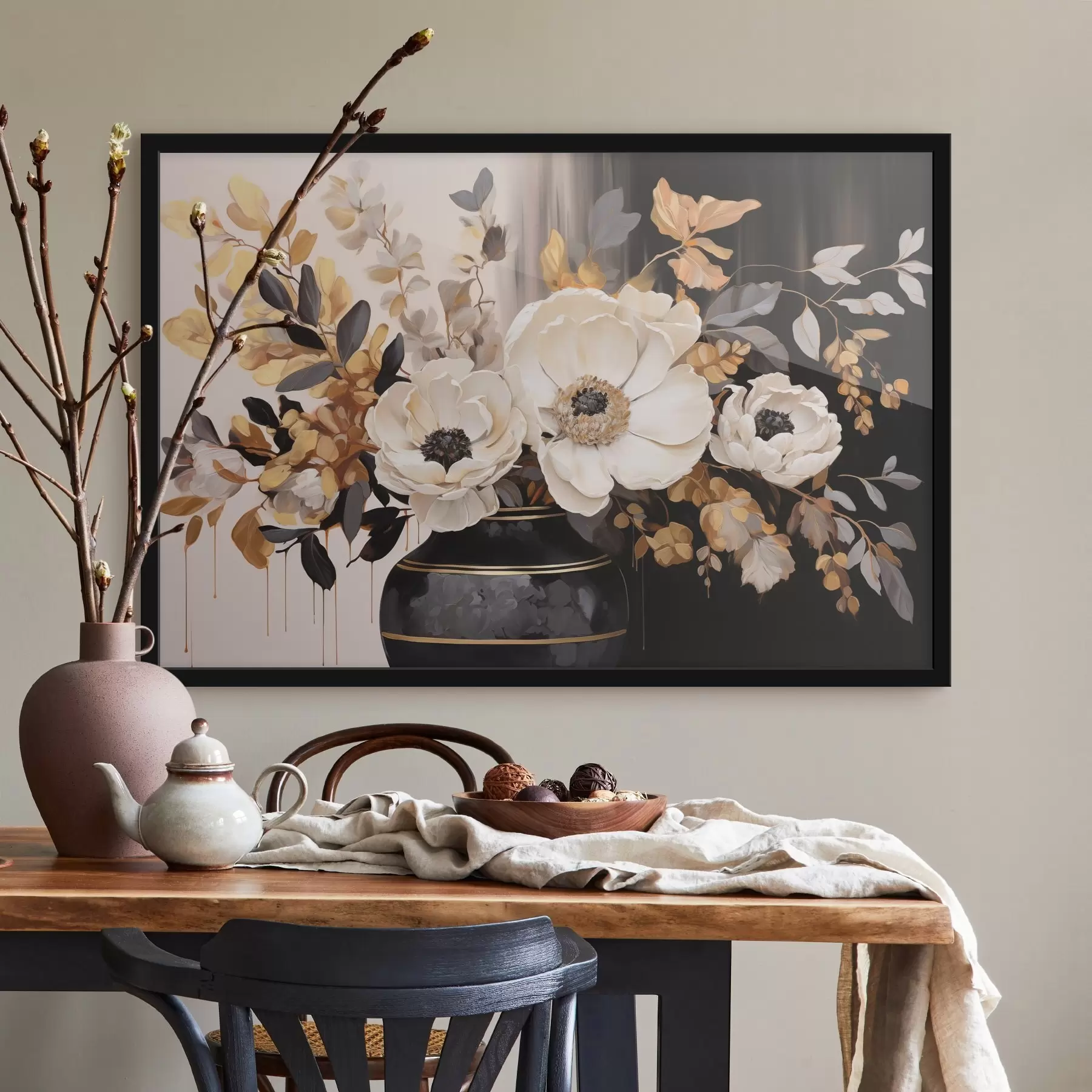 Fotobehang Boeket in vaas f46403