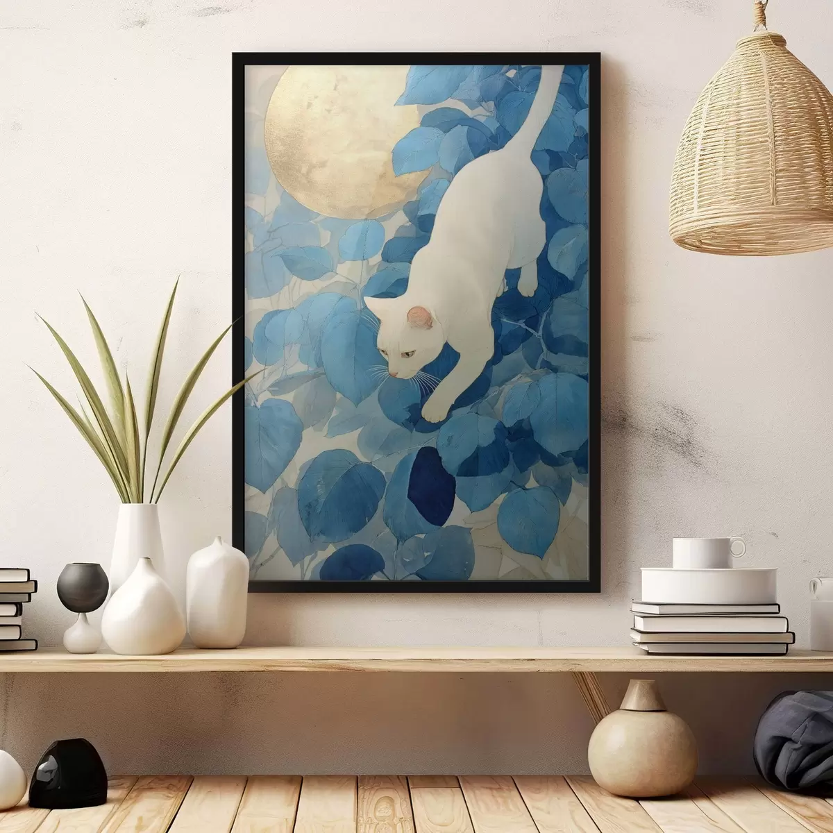 Poster Witte Kat f46425