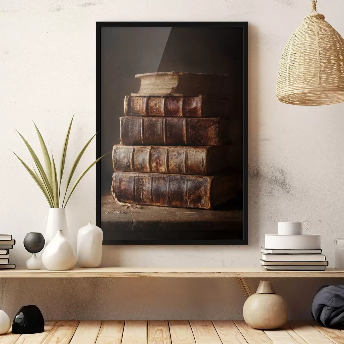 Poster Vintage boeken f46430