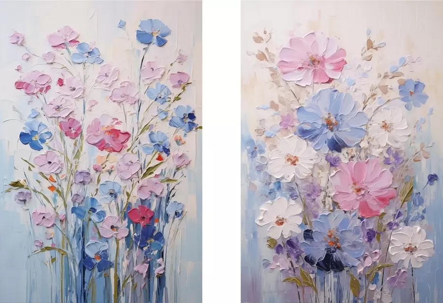  Schilderijen Wilde bloemen m00925