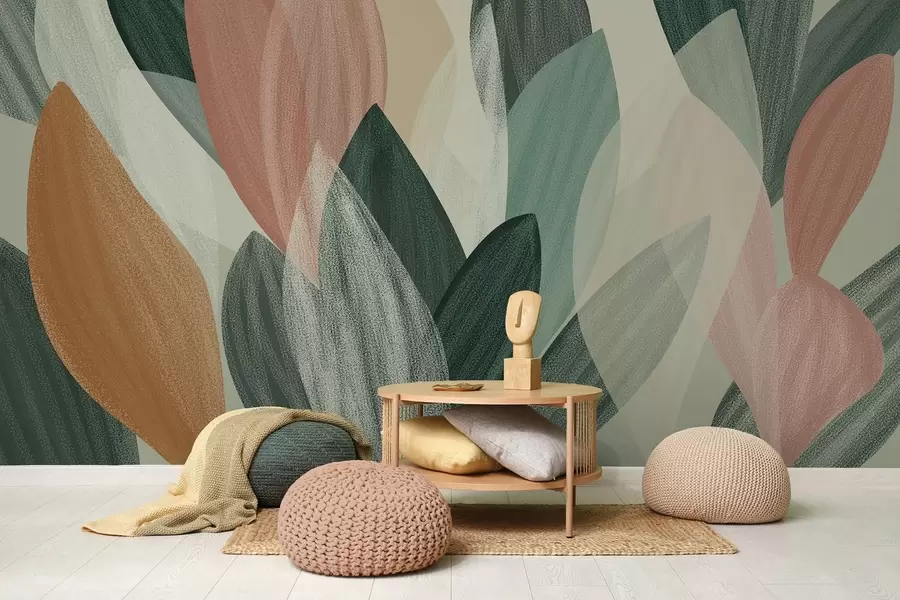 Fotobehang fantasiebladeren  w04757