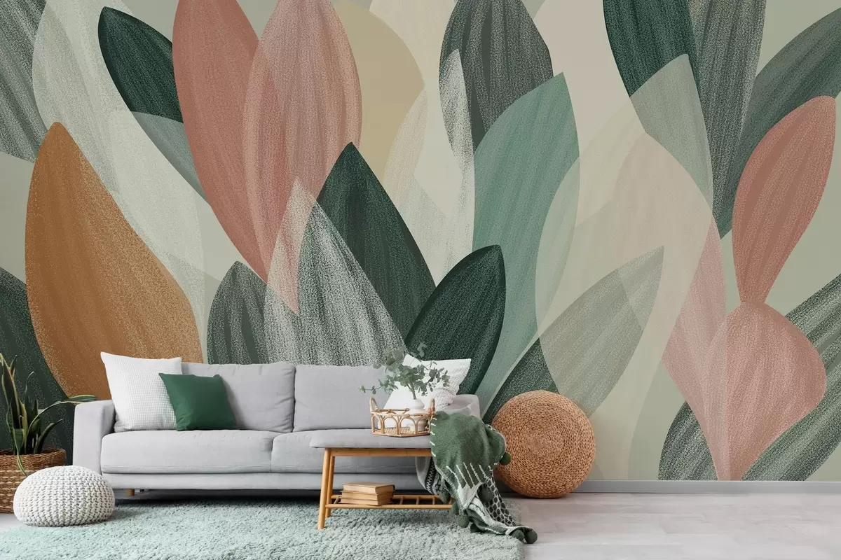 Fotobehang fantasiebladeren  w04757