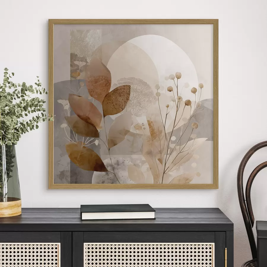 Fotobehang Bladeren in de late herfst f46308