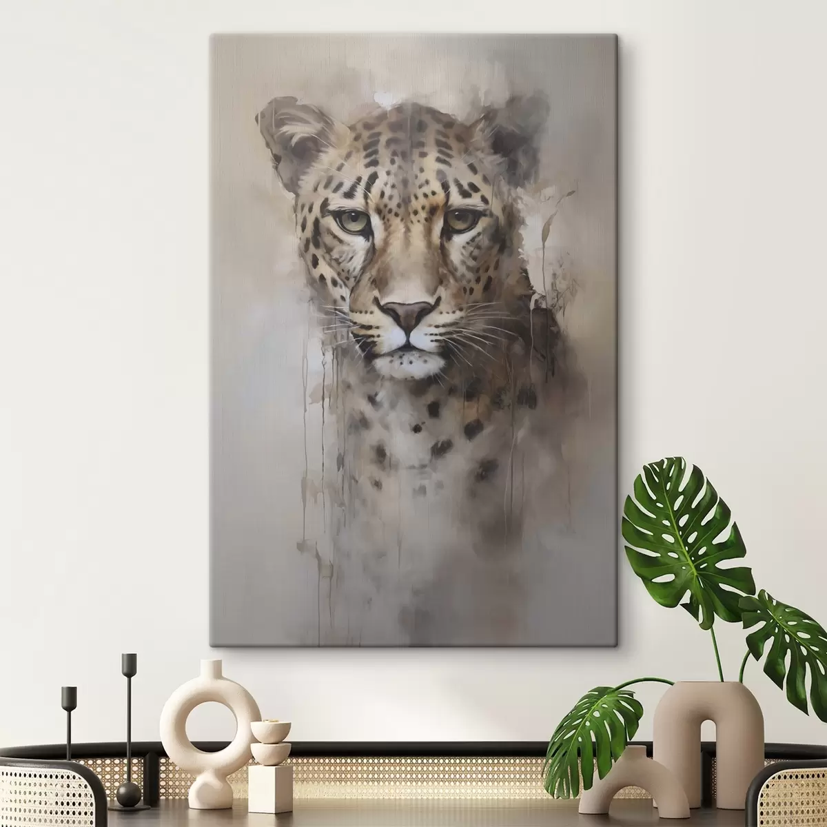  Schilderijen Schilderij met luipaardimitatie s46434