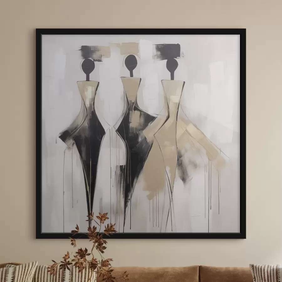 Fotobehang Abstracte silhouetten f46436