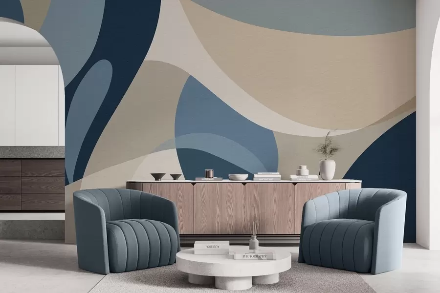 Fotobehang Geometrische abstractie w04843