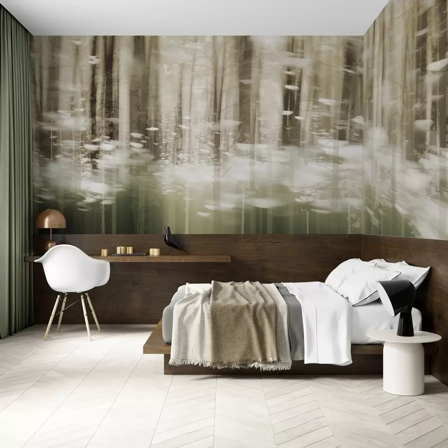 Fotobehang Gestileerde boomstammen in pastelkleuren w04844 kopen - Uwalls.nl Fotobehang Gestileerde boomstammen in pastelkleuren w04844