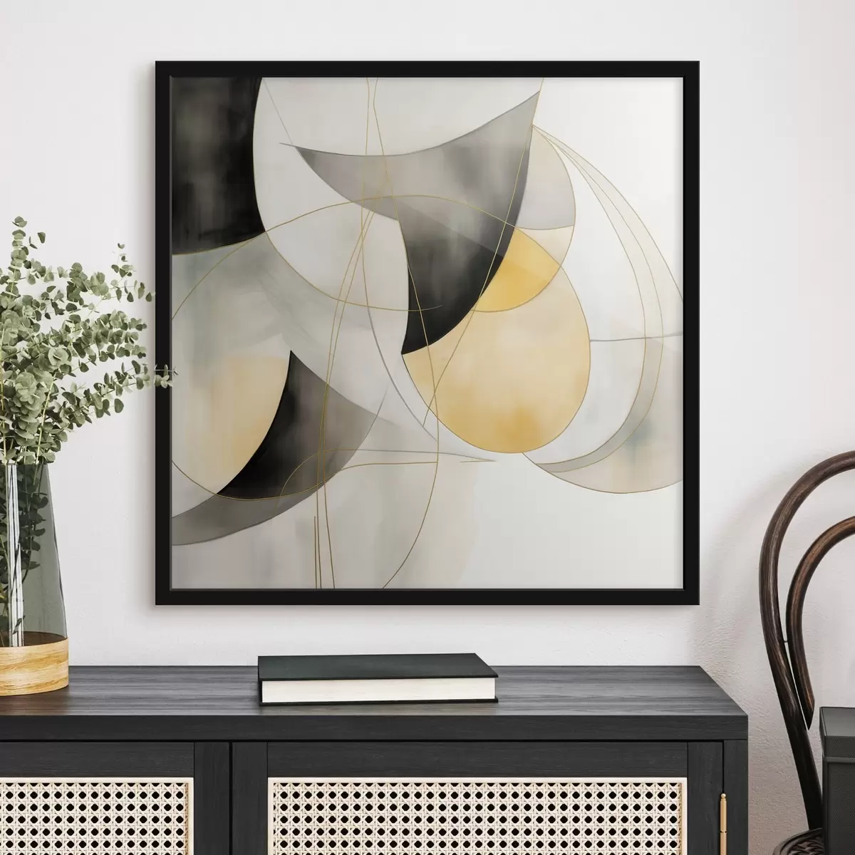 Poster Geometrische abstractie in moderne stijl f46328