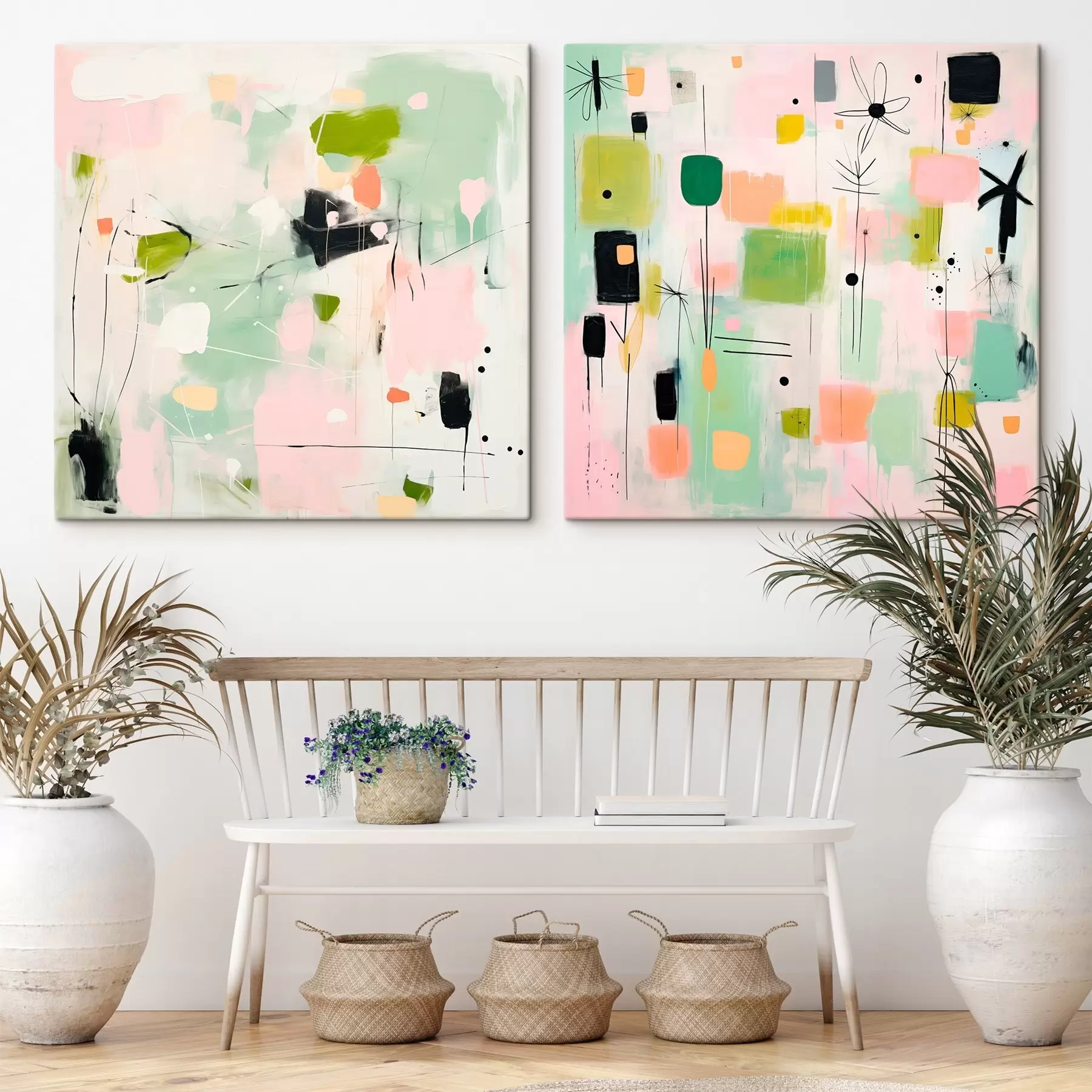  Schilderijen Bloemmotieven in moderne stijl m00900