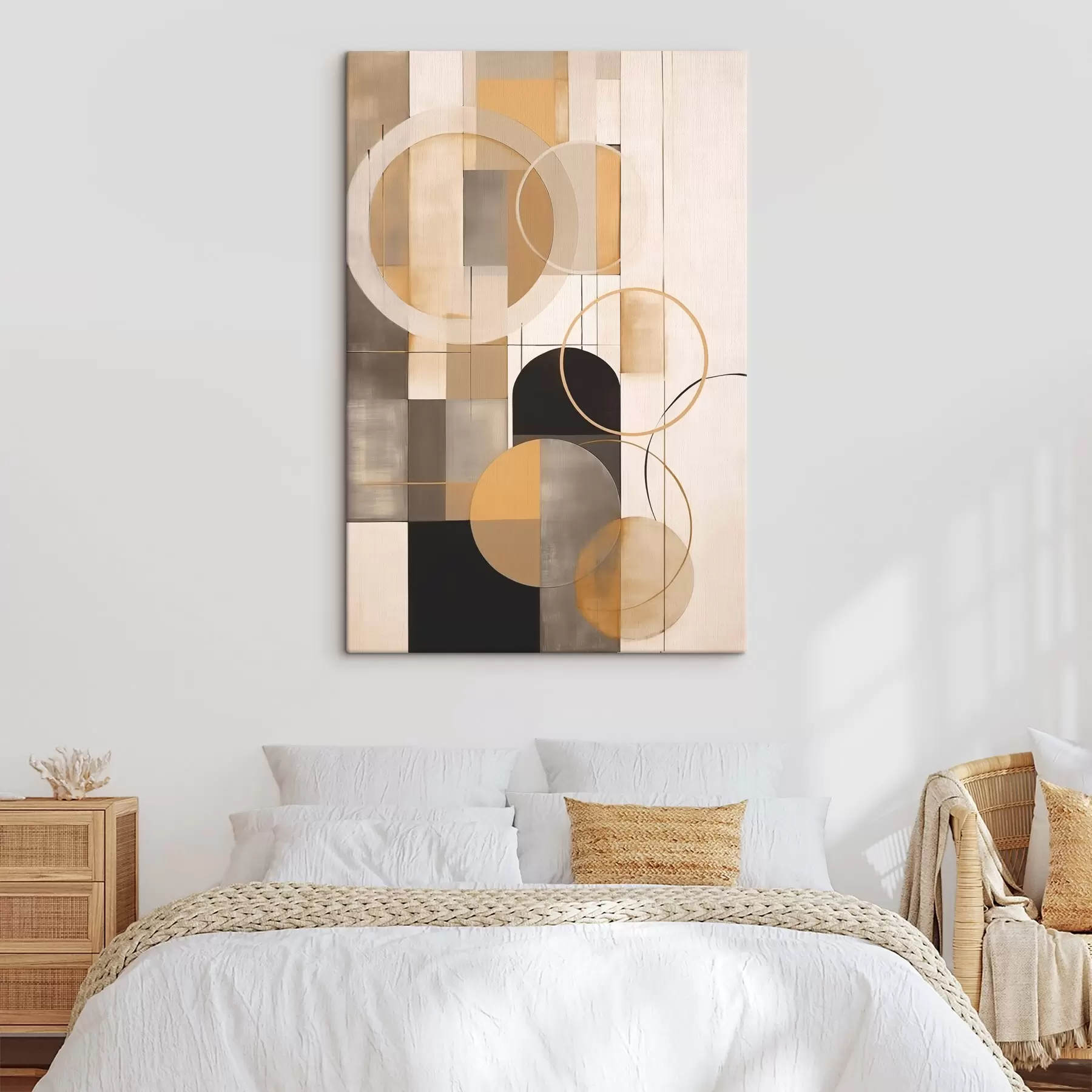  Schilderijen Geometrische abstractie met cirkels s46359