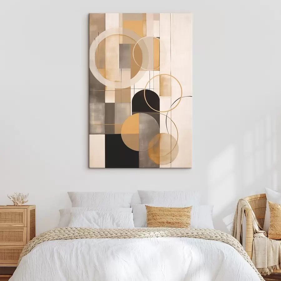  Schilderijen Geometrische abstractie met cirkels s46359