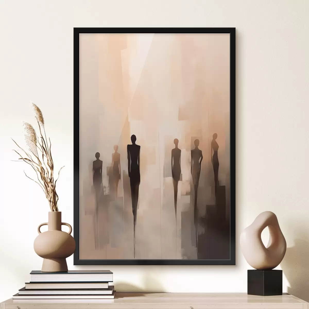 Poster Abstracte silhouetten f46451