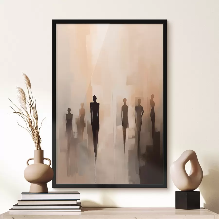 Fotobehang Abstracte silhouetten f46451