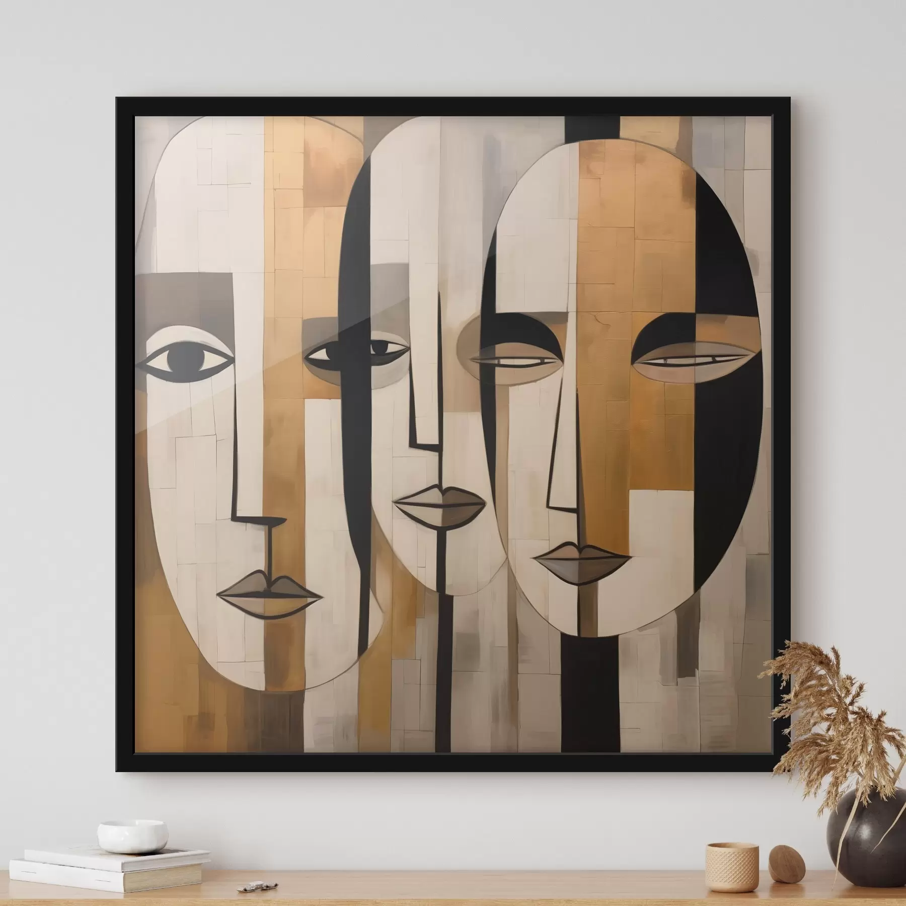 Fotobehang Abstracte gezichten f46452