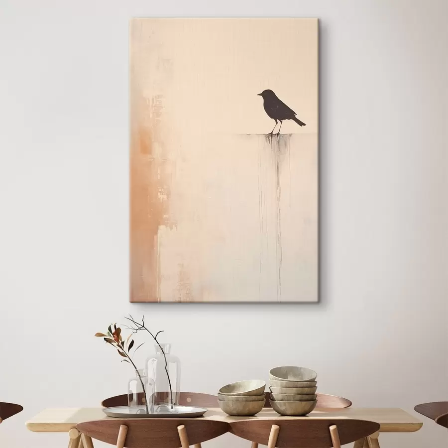  Schilderijen Vogelsilhouet. Abstract minimalisme s46466