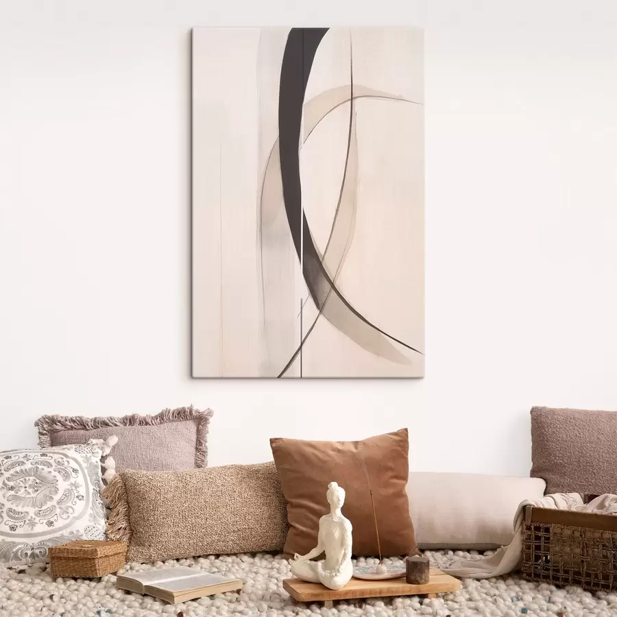  Schilderijen Elegante kalligrafie. Abstractie s46468