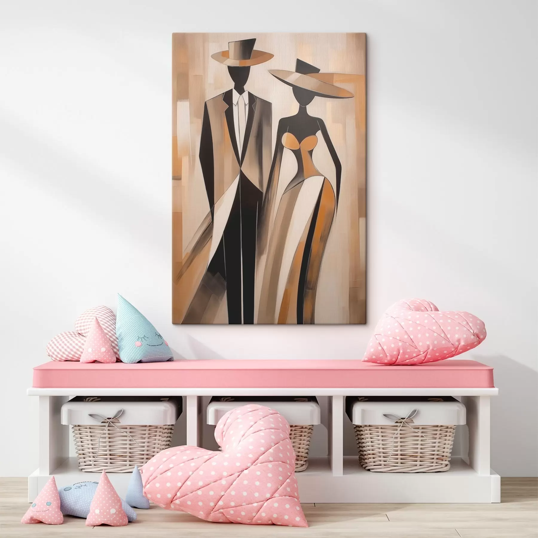  Schilderijen Silhouetten van een stel s46477