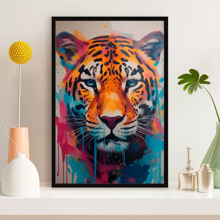 Fotobehang Straatkunststijl jaguar f46476