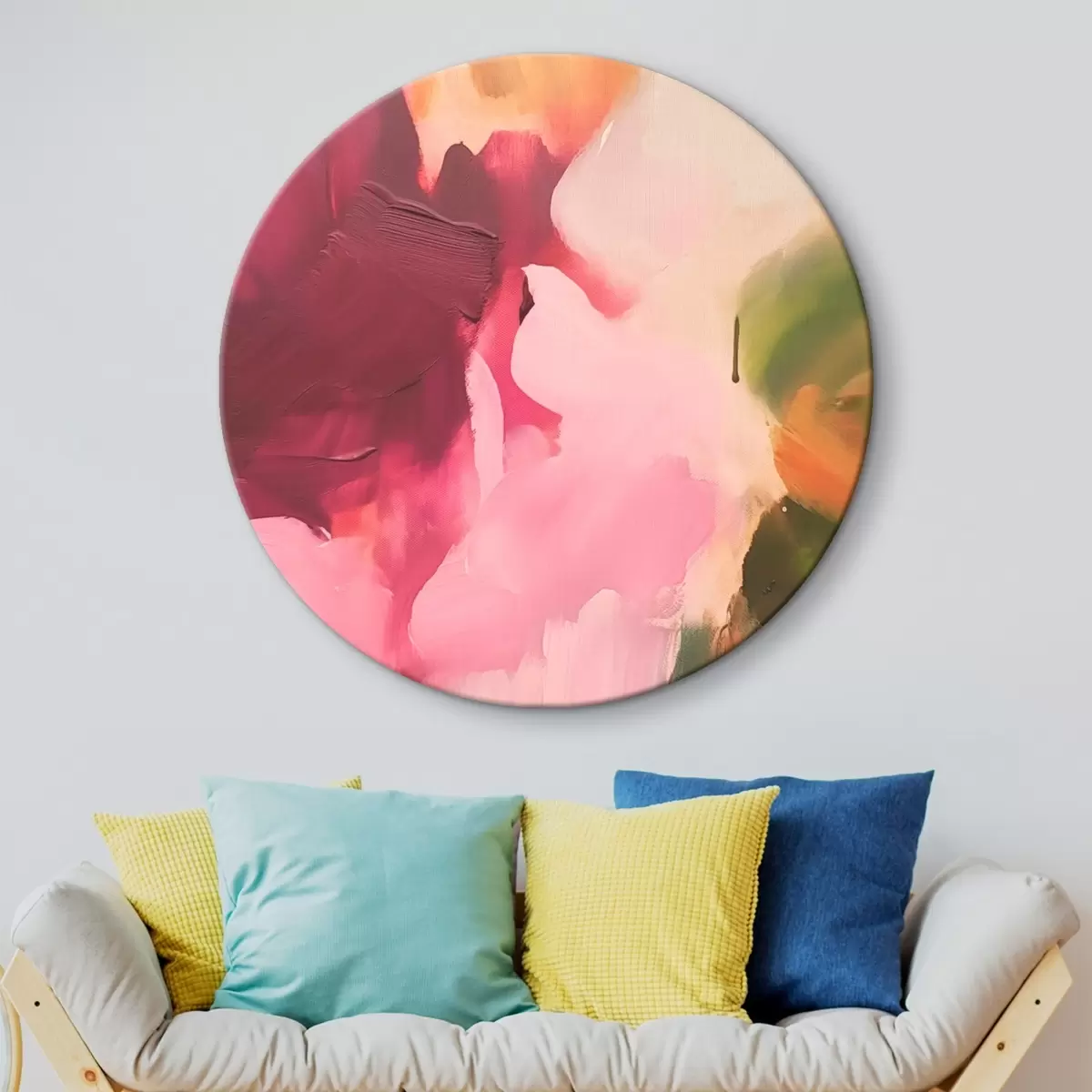 Ronde schilderijen Abstract schilderij r46461