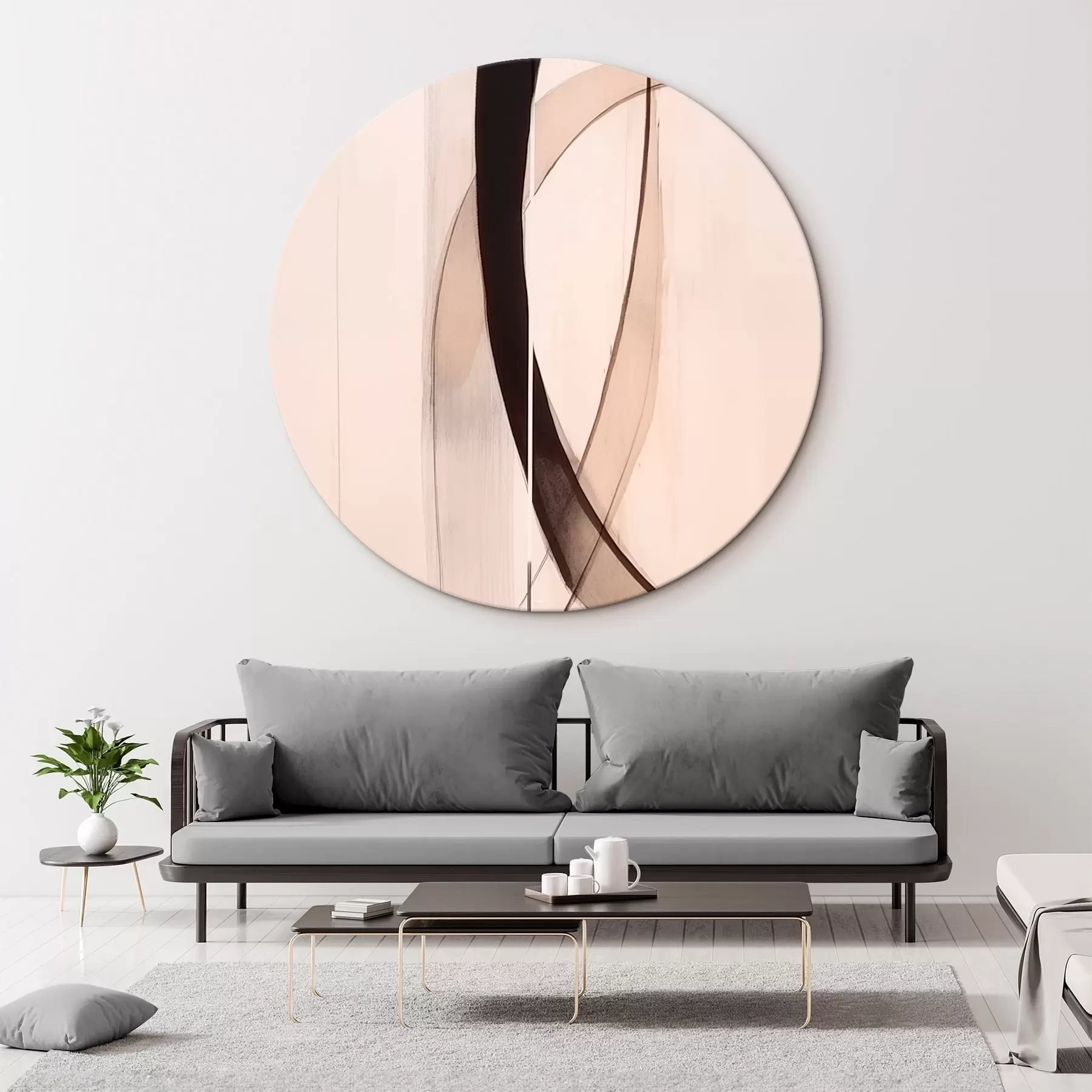  Schilderijen Elegante kalligrafie. Abstractie r46468