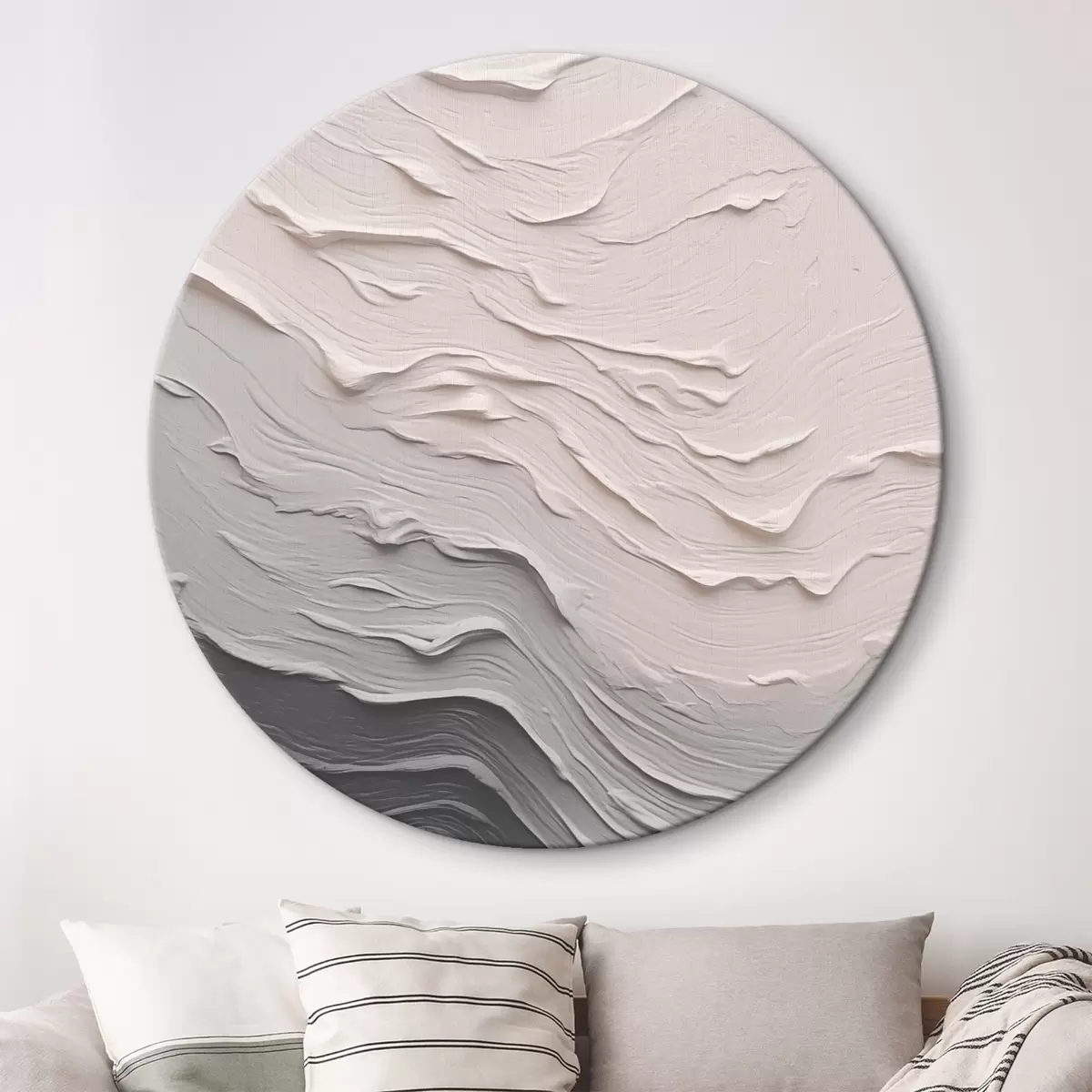 Ronde schilderijen Straatkunststijl jaguar r46475